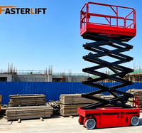 Plateforme élévatrice à ciseaux électrique hydraulique Fasterlift FL - Construction en acier, empattement 2500 mm, portée de hauteur 6-16 m, capacité 2 personnes