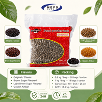 Perles de tapioca noires moelleuses et douces 900g*20/1kg*18 par carton pour thé aux fruits, limonade, yaourt, desserts, barres, vente en gros, Boba, Bubble Tea