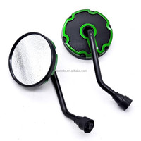 Rétroviseur de scooter personnalisé de 10 mm, miroir rond de modification, réflecteur d'assistance à la marche arrière