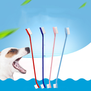 Factory Wholesale Double Head Nylon Wire Dog for Paw Print Toothbrush Eco-Friendly Plastic Pet <strong>Cleaning</strong> Supplies for <strong>Cats</strong> and - Product Image 2
