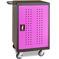 Chariot de charge pour 24 appareils, ordinateurs portables, Chromebooks, pour l'école