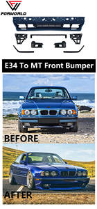 Kit Carrosserie FW Factory Style MTech pour <span class=keywords><strong>BMW</strong></span> Série 5 E34 1995 à MT, Nouveau Pare-chocs Avant, Jupes, Pièces Auto, Accessoires, Amélioration - Product Image 2