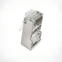 Cat6 STP POE RJ45 Konnektör 8P8C Masif Bakır Pin Nikel Kaplama 3U Altın Kaplama Korumalı Ağ Fişi OEM/ODM Marka