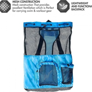 <span class=keywords><strong>Sac</strong></span> à <span class=keywords><strong>dos</strong></span> décontracté de haute qualité, grande taille, avec poche à chaussures, poignée et sangles en maille à cordon de serrage, durable - Product Image 3