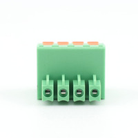 Proveedor de Conectores, Bloques de Terminales de Latón de 4 Polos Tipo Empalmable, 3.81mm, Enchufables, Colgantes, en Línea, para PCB