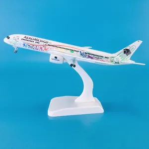 Hot bán 1:300 quy mô <span class=keywords><strong>Boeing</strong></span> <span class=keywords><strong>B787</strong></span>-9 Máy bay mô hình 18cm Kẽm hợp kim aeromexico máy bay đồ chơi nhựa PVC cho người lớn chơi quà tặng cho - Product Image 2