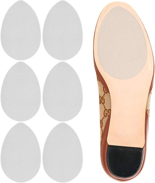 Self Adhesive Non-Slip Shoe Sole Protector Pads, Durable Rubber Anti Slip Shoe Grips for High Heels, Prevent Slip and Abrasion