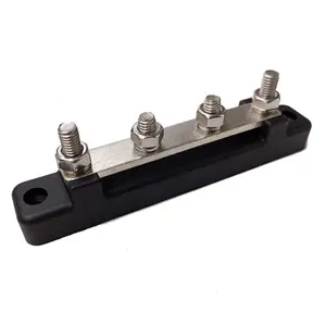 KETO Heavy duty 150A DC 4*M6 Stud Junction Block Distribution Block Bus Bar with Cover