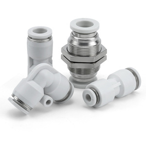 Tuyau d'air en plastique pneumatique, connecteur rapide à angle droit droit, noir et blanc, pour modèles PBT, PU/PG/PV4/8-6/10/12PM - Product Image 5