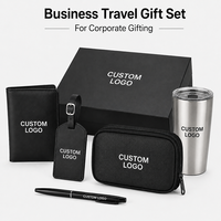 Kit de voyage d'affaires personnalisé avec logo : porte-passeport, étiquette de bagage, pochette organisatrice, gobelet – Idéal pour les cadeaux d'entreprise et les kits de voyage pour employés