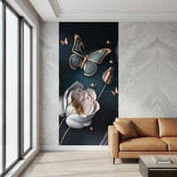 Décoration murale intérieure moderne, plaque en PVC marbré, haute brillance, imperméable, résistant aux taches, résistant aux UV, pour usage domestique et en salle de sport