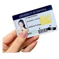 Kartu ID Mahasiswa Kustom PVC, Kartu Identitas Sekolah/Kampus/Universitas, Badge ID Foto Pribadi, Cetak Dua Sisi