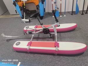 Precio bajo de fábrica, bicicleta de agua inflable, entretenido, bote de Pedal de agua inflable, catamarán - Product Image 4