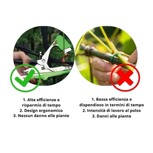 Macchina automatica per legare piante con nastro e graffette, pinze professionali per legare per vigneti, orti e giardini - Product Image 5