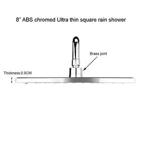ฝักบัวอาบน้ำฝักบัวทำจากโครเมี่ยม ABS แบบสี่เหลี่ยมหัวฝักบัวสำหรับอ่างอาบน้ำและฝักบัว - Product Image 2