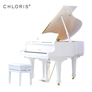 Piano à queue blanc Chloris Germany Hammer Hg-152w Baby – Prix compétitifs - Product Image 1