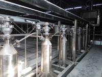 Chaîne de production de café instantané entièrement automatique en acier inoxydable avec fonctions de torréfaction et d'extraction, capacité 10-500 kg/h, marque KFD, 45 kW