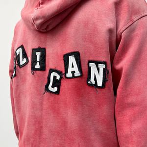 Wholesale Sweatsuits 2 Piece Set Streetwear Wide Leg <b>Sweatpants</b> And Hoodie Set Distressed Acid Wash <b>Oversized</b> Tracksuit For Men - Product Image 4