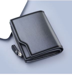 Cartera Corta de Cuero PU de Alta Calidad para Hombre, Tarjetero, Monedero - Product Image 2