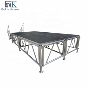Modular Outdoor Event Aluminum Alloy Structure Adjustable 2m H Portable <b>Stage</b> System Quick Installation - Product Image 1