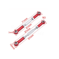 Tige de direction avant en aluminium de 81 mm avec rotule pour RC E10 1:10 Électrique Himoto E10XT E10XTL Katana Truggy