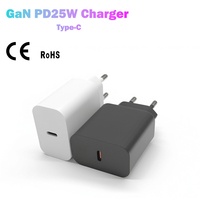 Chargeur rapide PD 25W Type-C avec protections multiples (OTP, OVP, OCP) pour téléphones mobiles, adaptateur d'alimentation PD 3.0
