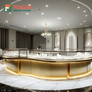 Vitrina Minimalista para Joyería, Panel de Vidrio Templado, Mueble para Exhibición de Joyas en Espacios de Boutique - Product Image 1