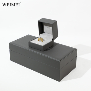 WEIMEI Wholesale PU Leather <b>Large</b> Jewelry Packaging Box for <b>Ring</b> Pendant Bracelet Necklace Jewelry Packaging Box - Product Image 3