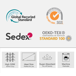 Tùy Chỉnh Tái Chế Thấm Quá Khổ Sọc Bãi Biển Khăn Cát-Miễn Phí Thiết Kế - Product Image 4