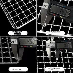 Tuobo thương mại ngoài trời hình chữ nhật 304 cấp thực phẩm thép không gỉ BBQ nướng Net lò giá thoát nước lưới nhiệt phụ kiện - Product Image 3