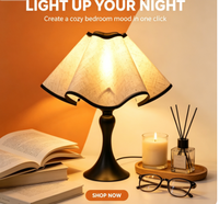 Lampe de chevet en forme de pétale, digne d'Instagram, lampe de table nordique haut de gamme pour une ambiance romantique dans la chambre et le bureau