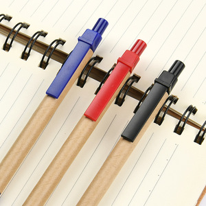 Business Creative Stationery Kraft <b>Paper</b> Tube Ballpoint Pen Eco-Friendly Customizable Logo For Promotional Use - Product Image 3