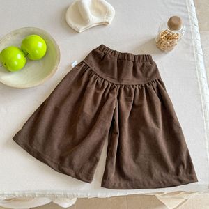 <span class=keywords><strong>Pantaloni</strong></span> Larghi per <span class=keywords><strong>Bambina</strong></span> in <span class=keywords><strong>Velluto</strong></span> <span class=keywords><strong>a</strong></span> <span class=keywords><strong>Coste</strong></span>, Tinta Unita, con Elastico in Vita, per Autunno e Inverno - Product Image 2