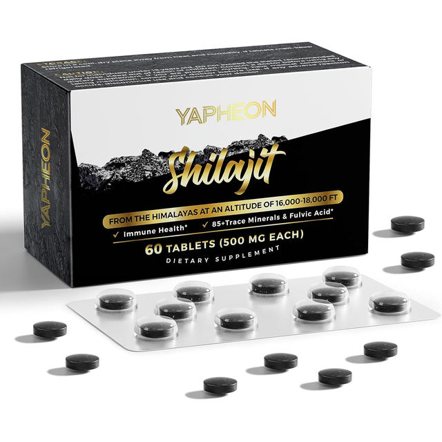 Portable OEM Private Label Himalayan Shilajit Tablets 500mg Immune Support Natural Dietary Supplement