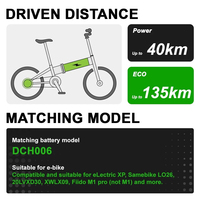 Batterie vélo électrique pliant 36V 48V 7,8Ah–17,5Ah DCH-006 pour Engwe EP-2 Pro 250W 500W 750W