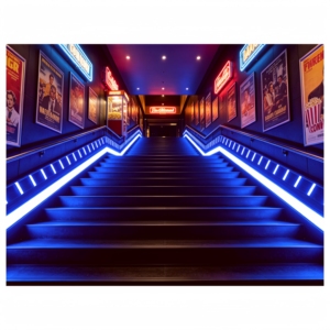 Retroiluminación EL en Forma de Tira con Brillo Suave y Uniforme para Iluminación de Bordes de Escalones y Peldaños de Cine, Mantiene Seguros a los Espectadores en la Oscuridad - Product Image 1