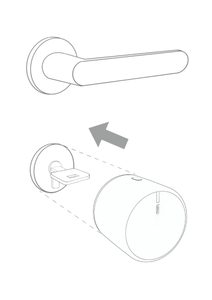 Cylindre de serrure électrique intelligent profil européen Max 03, noyau de serrure électronique pour la mise à niveau des portes d'appartement et de maison avec clé d'urgence - Product Image 4