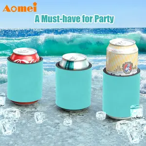 AOMEI Personalizado Slap Envoltório pode refrigerador 4 em 1 Universal Sublimação Em Branco Neoprene Garrafa de Cerveja Slap Envoltório Latas Cooler Coozy Titular