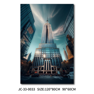 Impresión en Lienzo de Edificios de Nueva York, Impresión de Vista Nocturna de la Ciudad Vintage, Decoración Urbana para el Hogar y la Oficina - Product Image 4