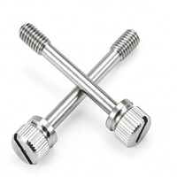 Low Cost Factory Direct Pricing GB839 304 Stainless Steel M2/M3/M4/M5/M6/M8 Slotted Thumb Screw Knurled Head Captive Screw CNC
