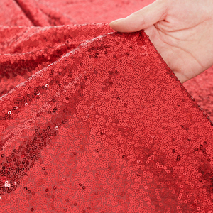 2024 Amazon Hot Sale <strong>Red</strong> Sequin <strong>Table</strong> <strong>Runner</strong> Luxury for Wedding Events Party Christmas - Product Image 2