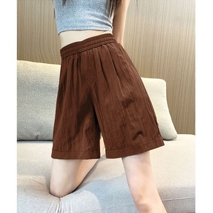 Bermuda Shorts Women High Waist Thin Breathable Loose Fit Casual Summer Five Point Pants Plus Size Export Style - Product Image 4