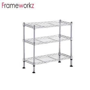 당신의 부엌, 사무실, 차고 및 3 개의 층 선반설치 조정가능한 크롬을 위한 3 선반 선반설치 단위 - Product Image 3