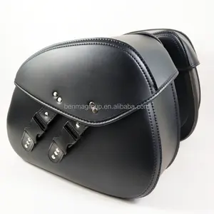 Sac de <span class=keywords><strong>selle</strong></span> en cuir PU pour <span class=keywords><strong>moto</strong></span>, sacoche à outils latérale avec bagages, rétro, haute qualité - Product Image 1