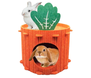 Neues Karotten-Katzenbett Halbgeschlossener Tunnel mit Bohrung Vierjahreszeiten-Universal-Etagenbett Katzen-Kratzbrett Spielzeug Haustierprodukte - Product Image 1