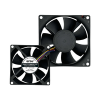 Penjualan Terbaik 24v Dc tanpa sikat 80*80*25mm casing aksial kipas Mini 4PIN-PWM kecepatan tinggi 80mm kipas kuat Kecil