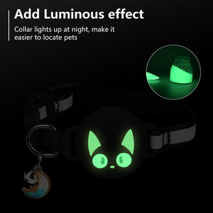 <span class=keywords><strong>Collar</strong></span> de Silicona Cómodo y Protector para Perros y Gatos con Posicionamiento Luminoso AirTag, Diseño Sólido y Lindo, Anti-Escape, para Mascotas Perdidas - Product Image 4