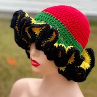 Nouvelle tendance, vente en gros, chapeau en crochet, chapeau en crochet fait main, chapeau seau en tricot pour femmes, adolescentes, extérieur, bord festonné, chapeau de carnaval