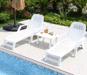 Oferta directa Resort Ocio Hotel Jardín Piscina Tumbona de plástico Salón al aire libre Silla de playa Tumbona - Product Image 1