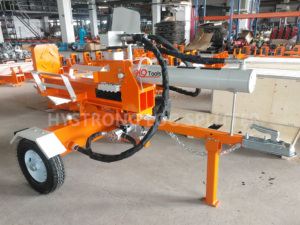 Spaccalegna Stradale HY27T-GL-650 con Motore a Benzina 7HP a 4 Tempi, Grande Cilindro da 650mm, Forza di 27 Tonnellate - Product Image 2